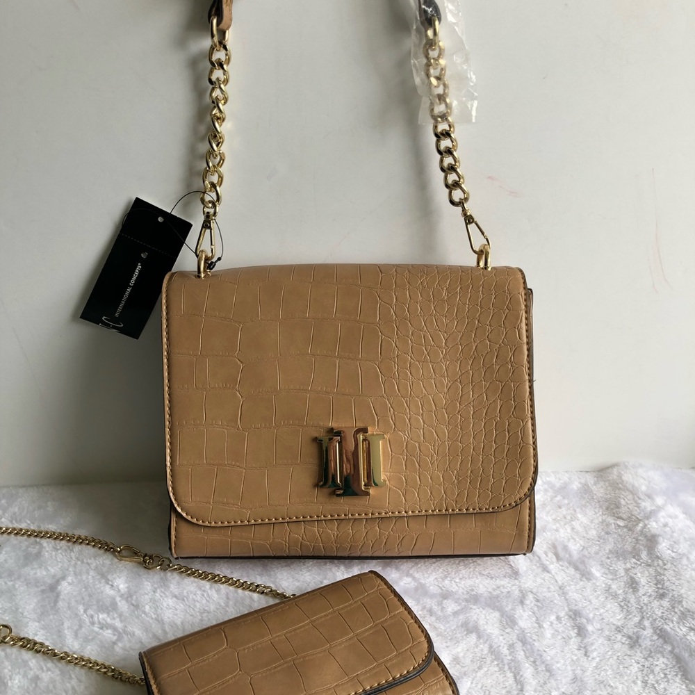 INC International Concepts Sibbell 2-1 Crossbody Bag, NWT